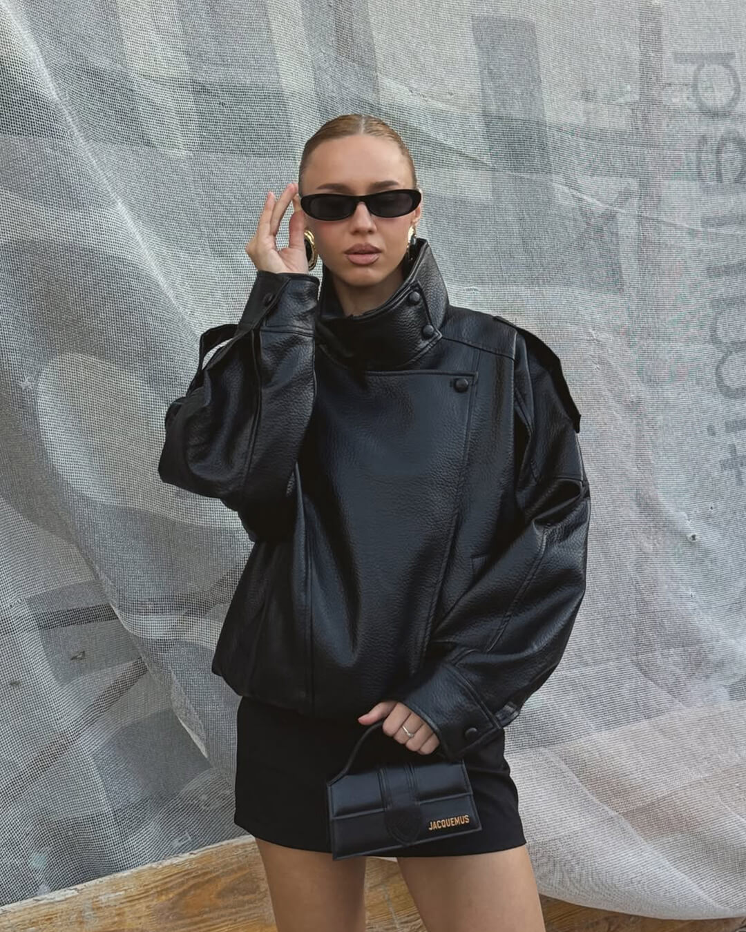 Asymmetrical Leather Jacket