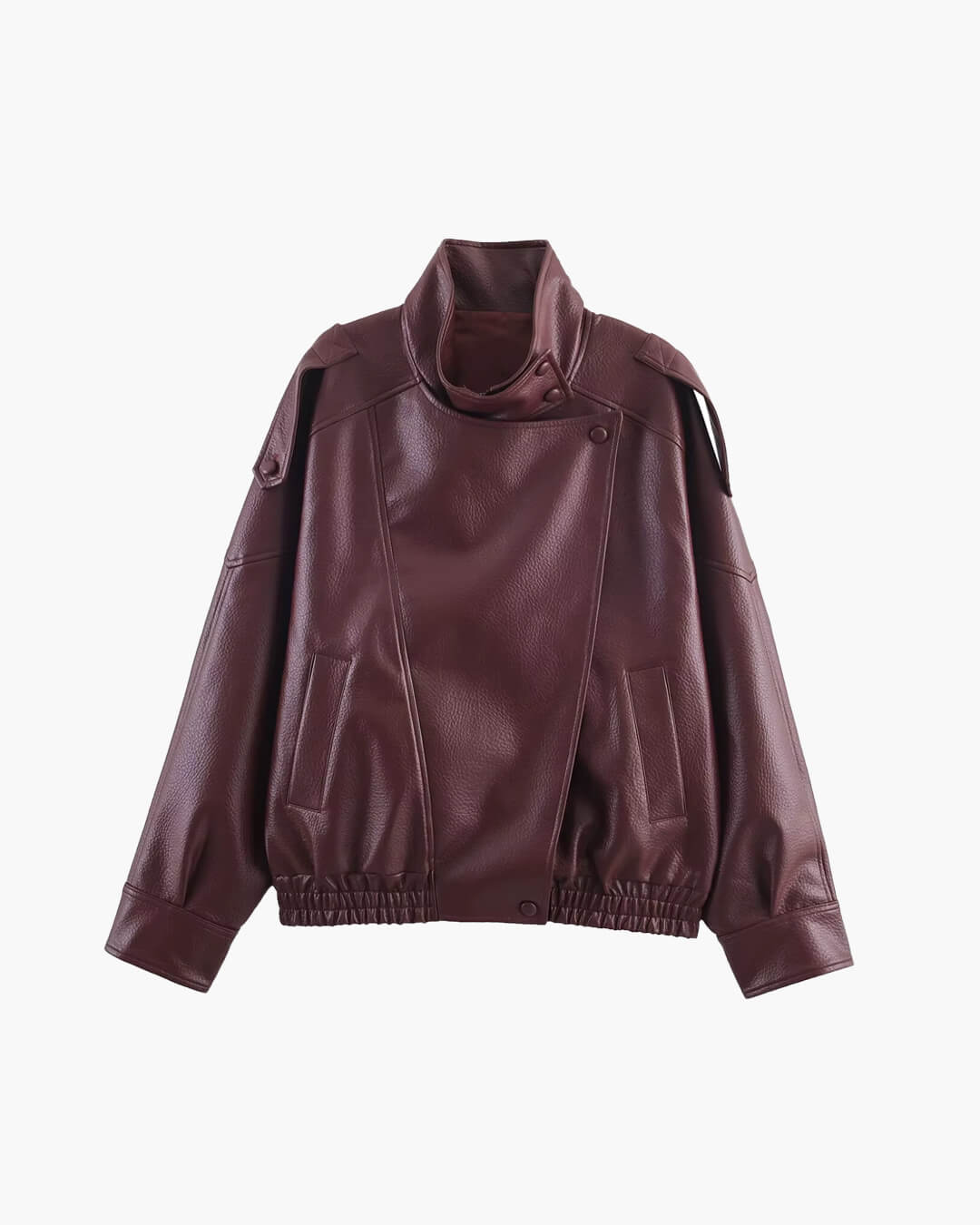 Asymmetrical Leather Jacket