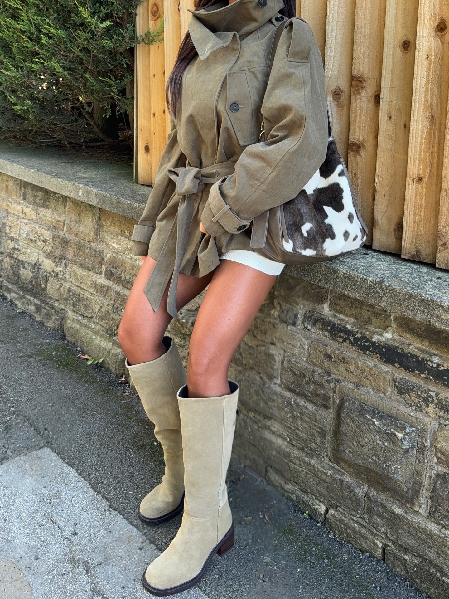 Belted Windbreaker Jacket