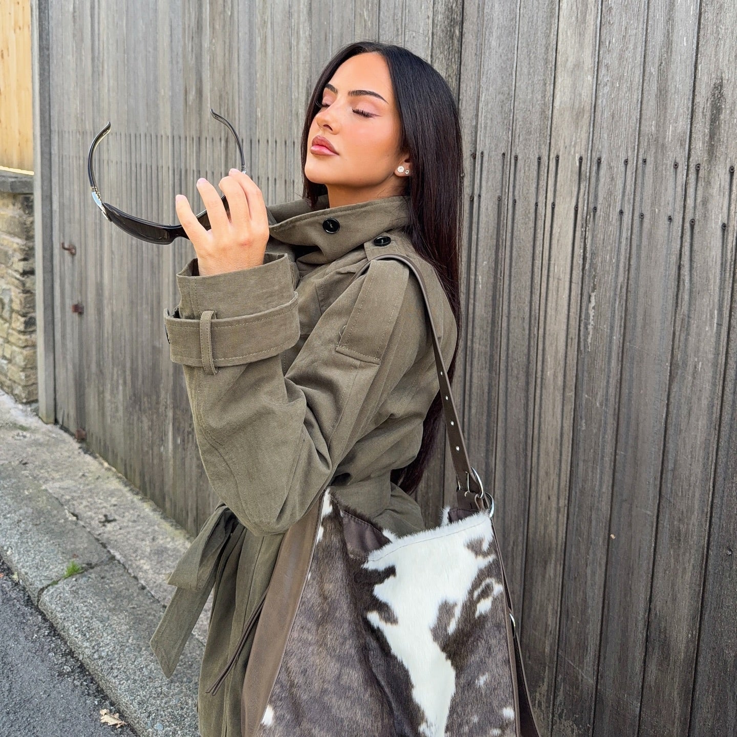 Belted Windbreaker Jacket