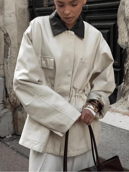 Drawstring Oversized Jacket