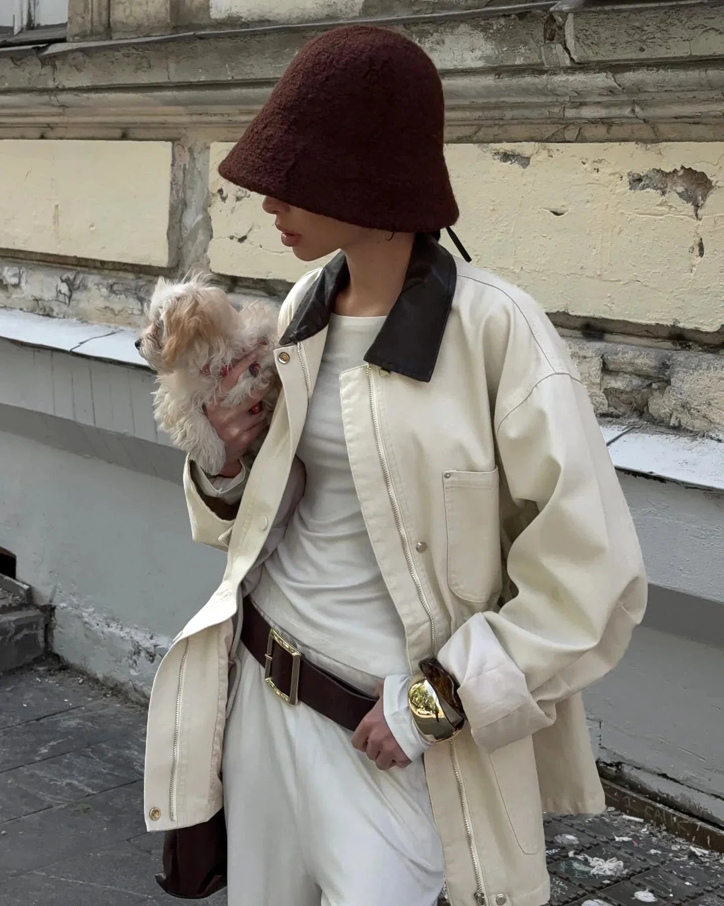 Drawstring Oversized Jacket