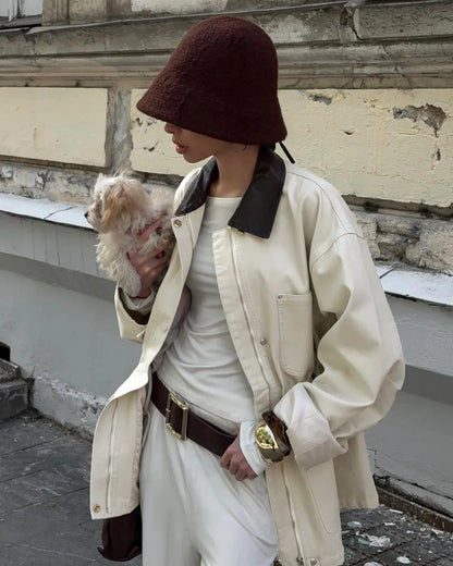 Drawstring Oversized Jacket