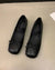 Bowtie Leather Ballet Flats