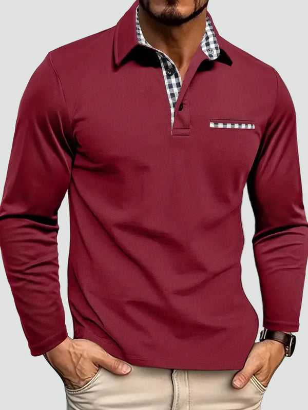 Polo With Long Sleeves And Collar