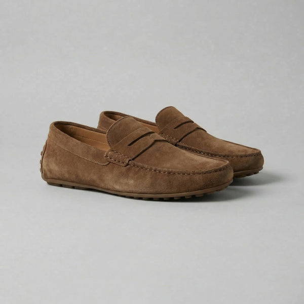 Stylish Suede Penny Loafers