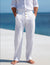 Linen Trousers with Straight Fit