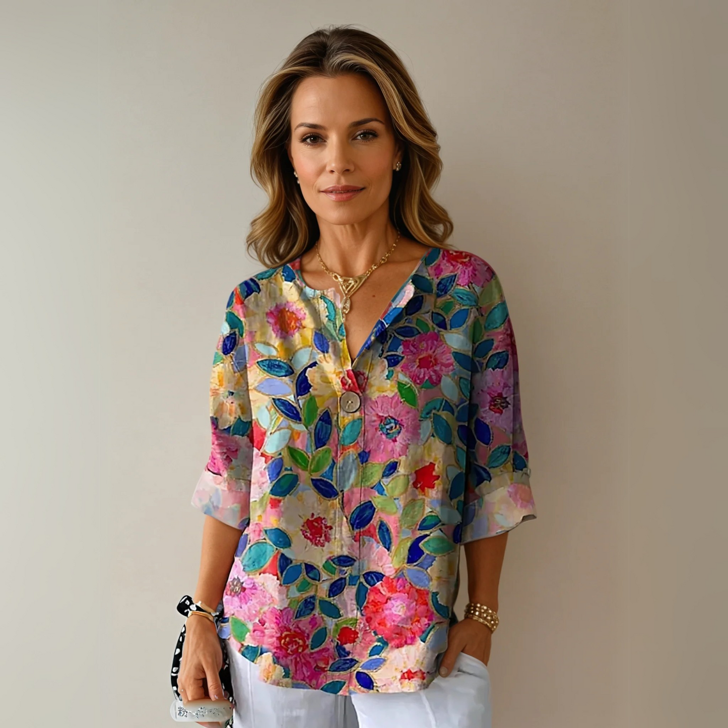 Elegant Floral Blouse