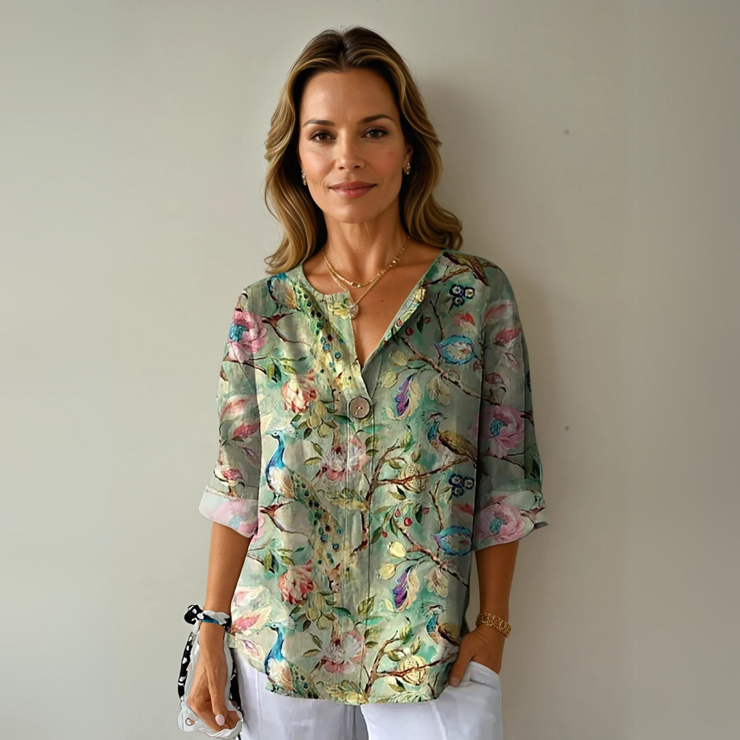 Elegant Floral Blouse