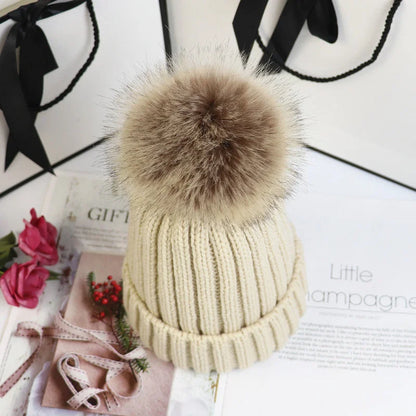 Poppy Knit Pom Beanie