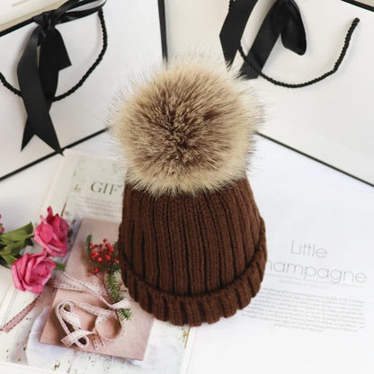 Poppy Knit Pom Beanie