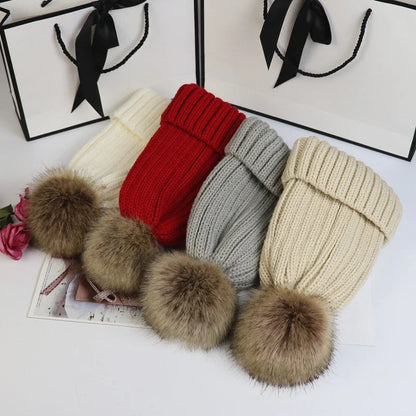 Poppy Knit Pom Beanie