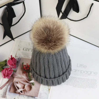 Poppy Knit Pom Beanie