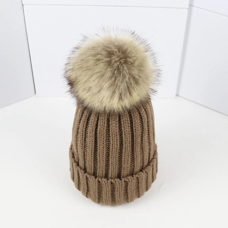 Poppy Knit Pom Beanie
