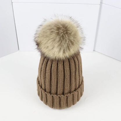 Poppy Knit Pom Beanie