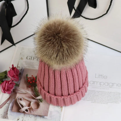 Poppy Knit Pom Beanie