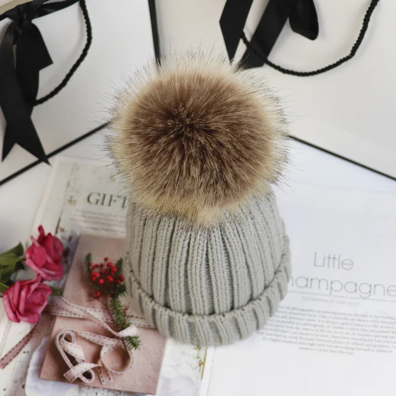 Poppy Knit Pom Beanie