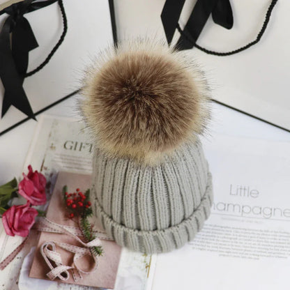 Poppy Knit Pom Beanie