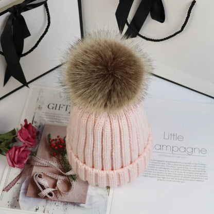 Poppy Knit Pom Beanie