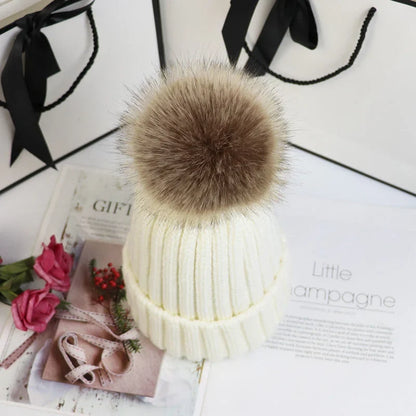 Poppy Knit Pom Beanie