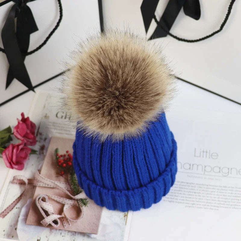 Poppy Knit Pom Beanie