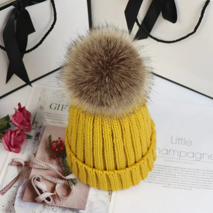 Poppy Knit Pom Beanie