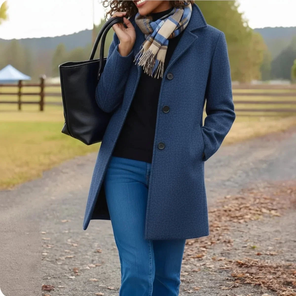 Thea Classic Single-Breasted Coat