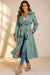 Violaine Double-Breasted Belted Long Trench Coat