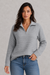 Edith Soft-Touch Half-Zip Knit Jumper