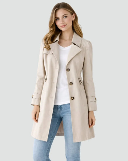 Delphine Double-Breasted Trench Coat