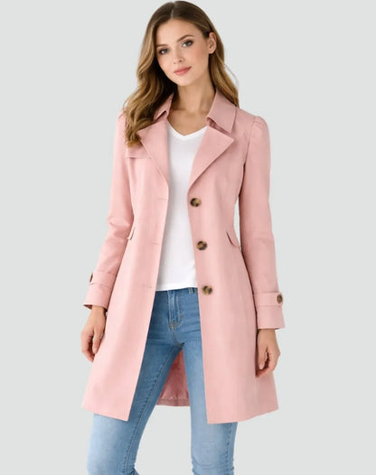 Delphine Double-Breasted Trench Coat