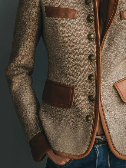 Wren Herringbone Tweed Jacket