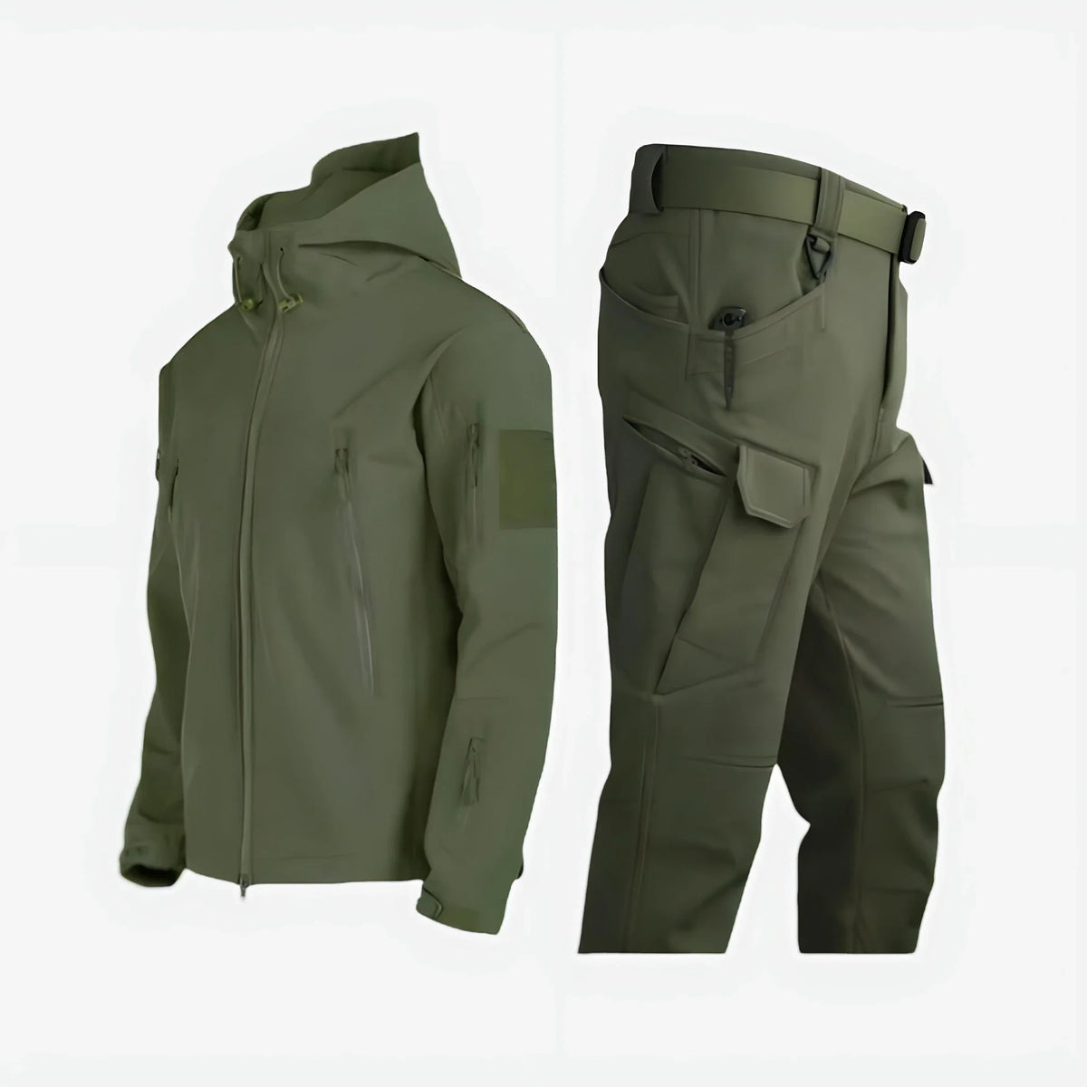 Ridge Hooded Outdoor Jacket & Cargo Trouser Set