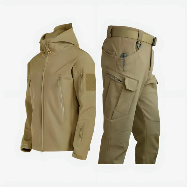 Ridge Hooded Outdoor Jacket & Cargo Trouser Set