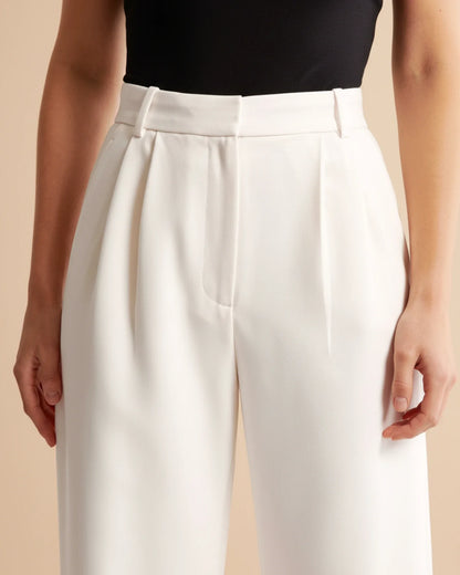 High Waist Pleated Trousers