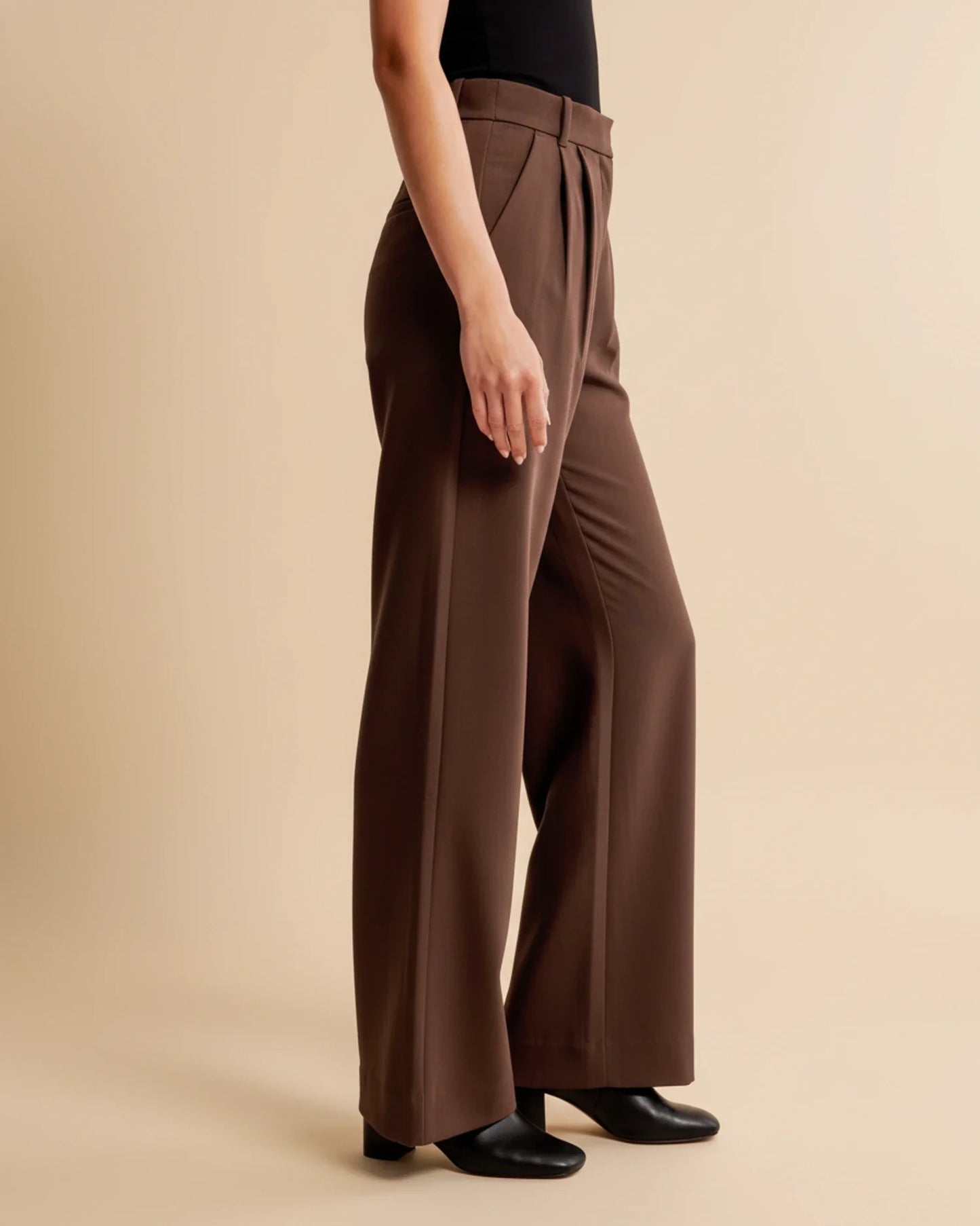 High Waist Pleated Trousers
