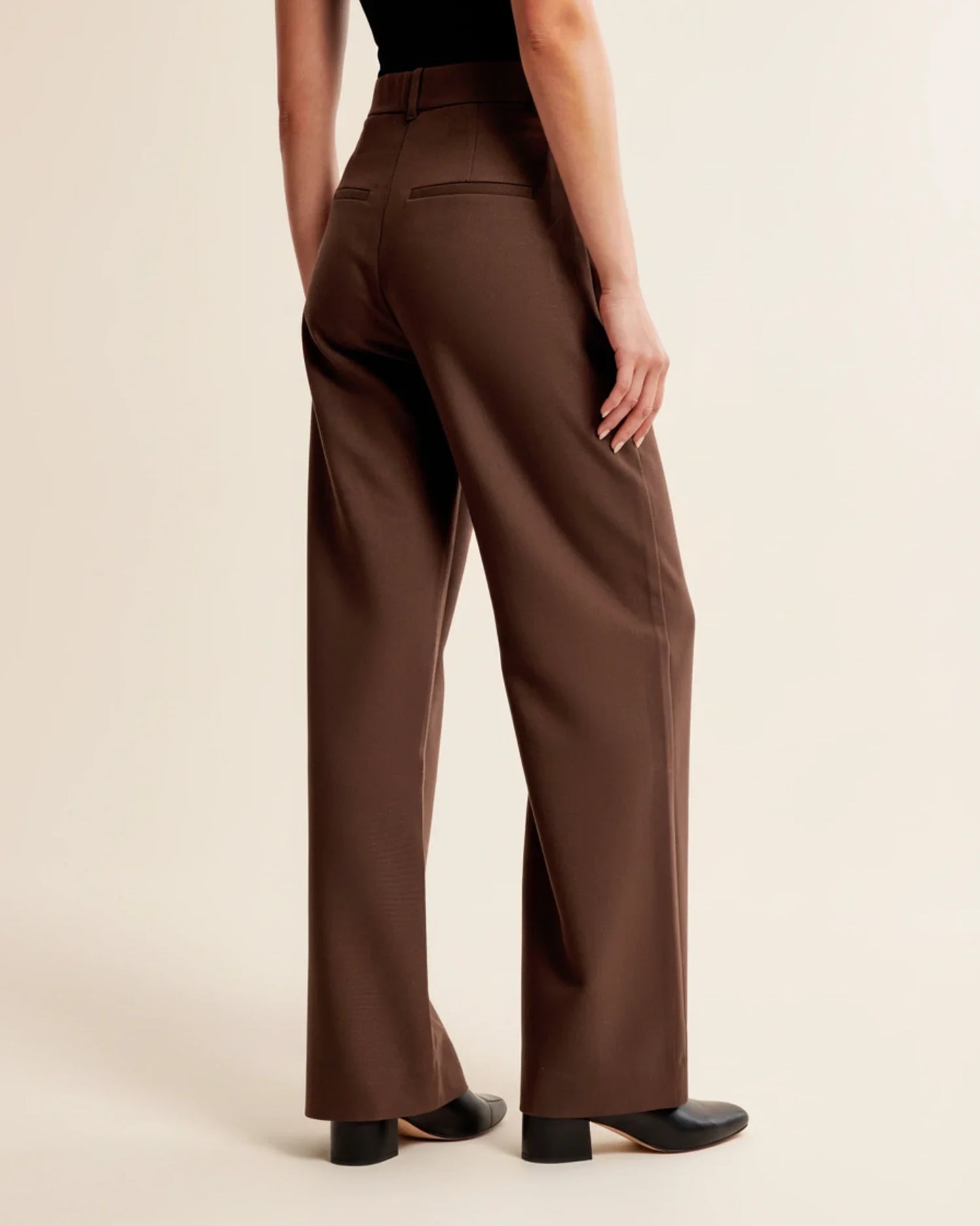 High Waist Pleated Trousers