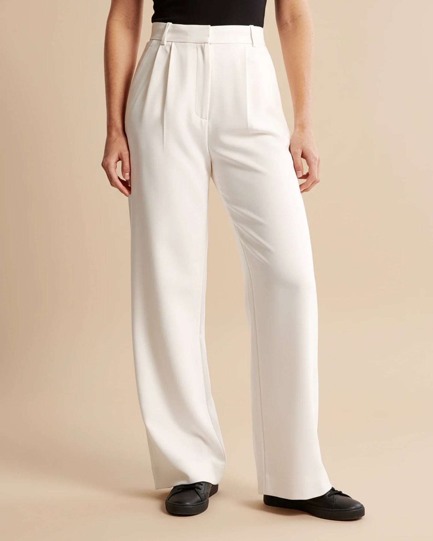 High Waist Pleated Trousers