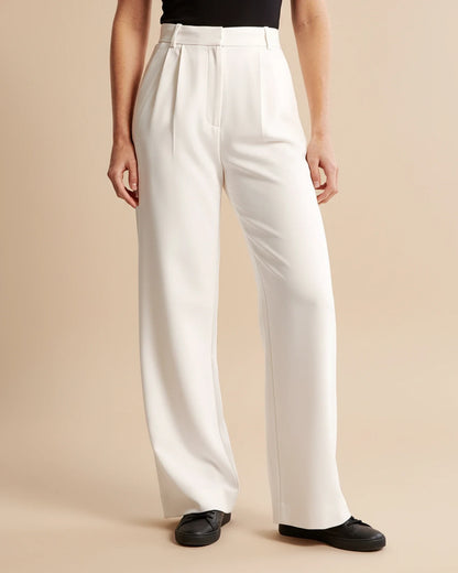 High Waist Pleated Trousers
