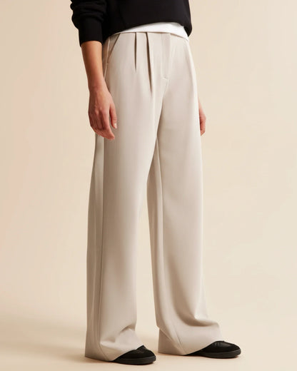 High Waist Pleated Trousers