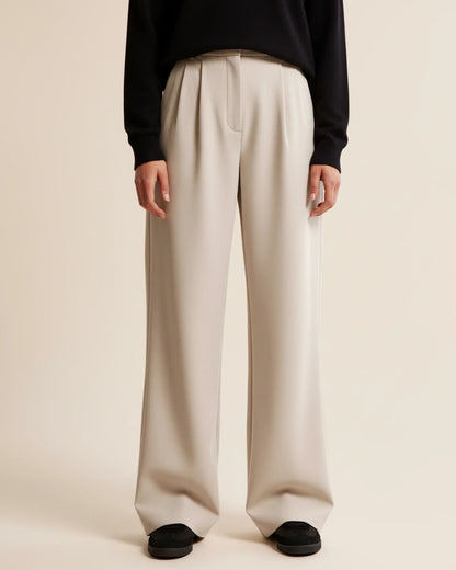 High Waist Pleated Trousers